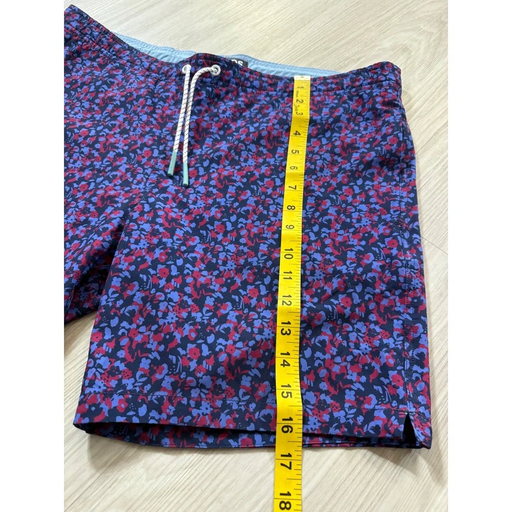 Bonobos Mens Floral Swim Trunks Purple Red 7 Inch Inseam BSM10930N Medium